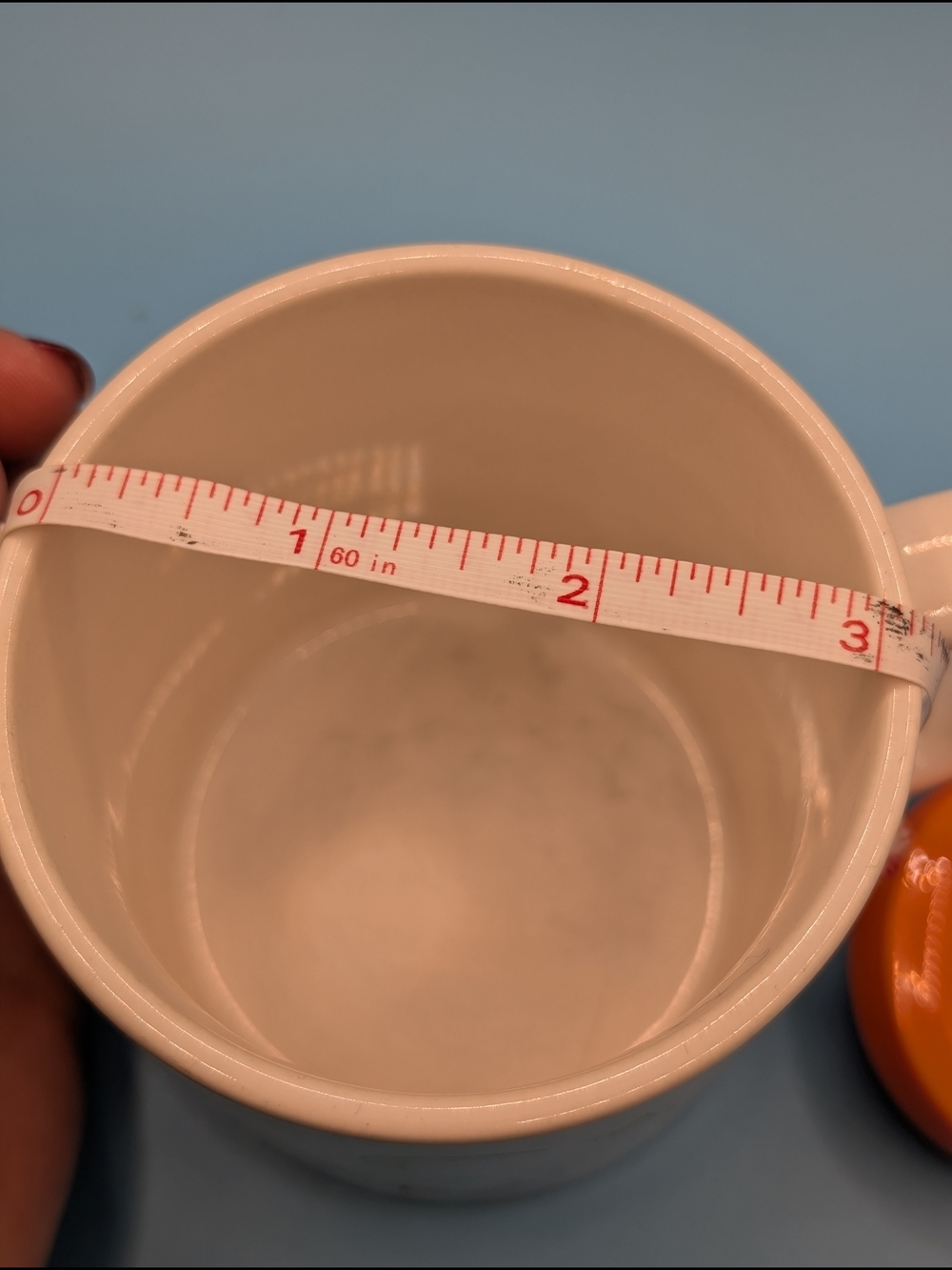 Vintage White Cat Print Ceramic Mug - Picture 7 of 8